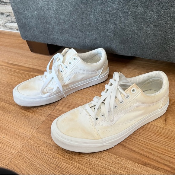 Vans White Sneakers Women’s Size 8.5 Men’s 7 - Picture 3 of 7